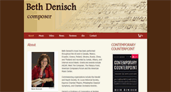 Desktop Screenshot of bethdenisch.com